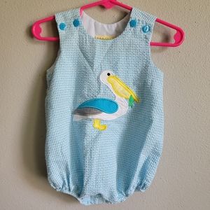 Le' Za Me Seersucker Romper